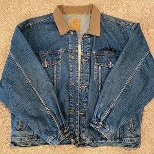 Vintage Animal Kingdom opening crew denim jacket